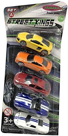 Jamara 460359 - Street Kings 1:64 Diecast Set A 5 pcs - Officially licensed, Metall Chassis, Colourful - Image 5
