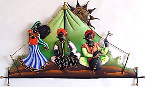 Karigaari India Wrought Iron Rajasthani Under Tent Wall Hanging (24 X 16 INCH)