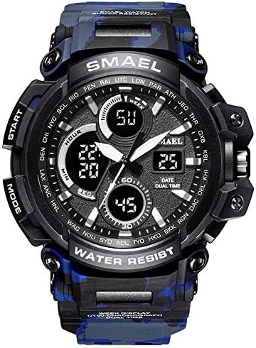 Wrist Watch for Men Under 10❤SMAEL Men Sport Watch Dual Display Analog Digital LED Electronic Wrist Watches