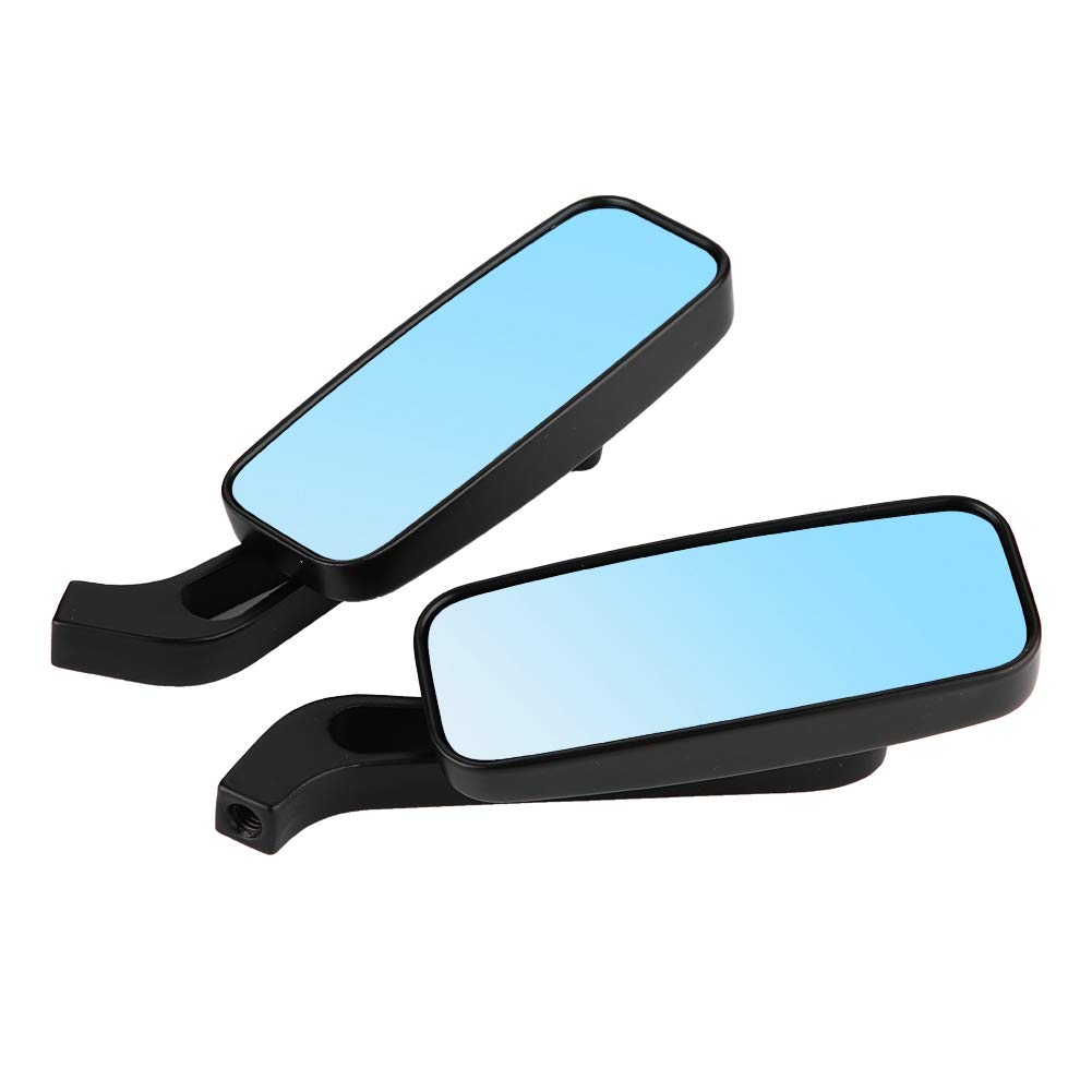 Terisass Motorcycle Rear View Mirror 1 Pair Universal Motorbike Bar End