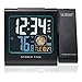 La Crosse Technology 616-146A 5-Inch Color Atomic Projection Alarm Clock with Moon Phase, Black, 5.23