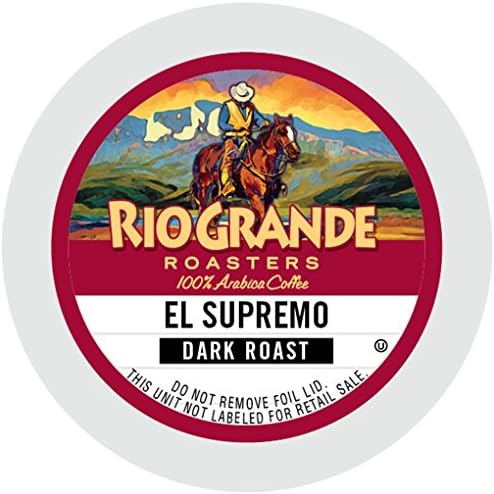 Rio Grande Roasters, El Supremo Coffee Single Serve K-cup, 12 Count (Pack of 6) (Compatible with 2.0 Keurig Brewers)