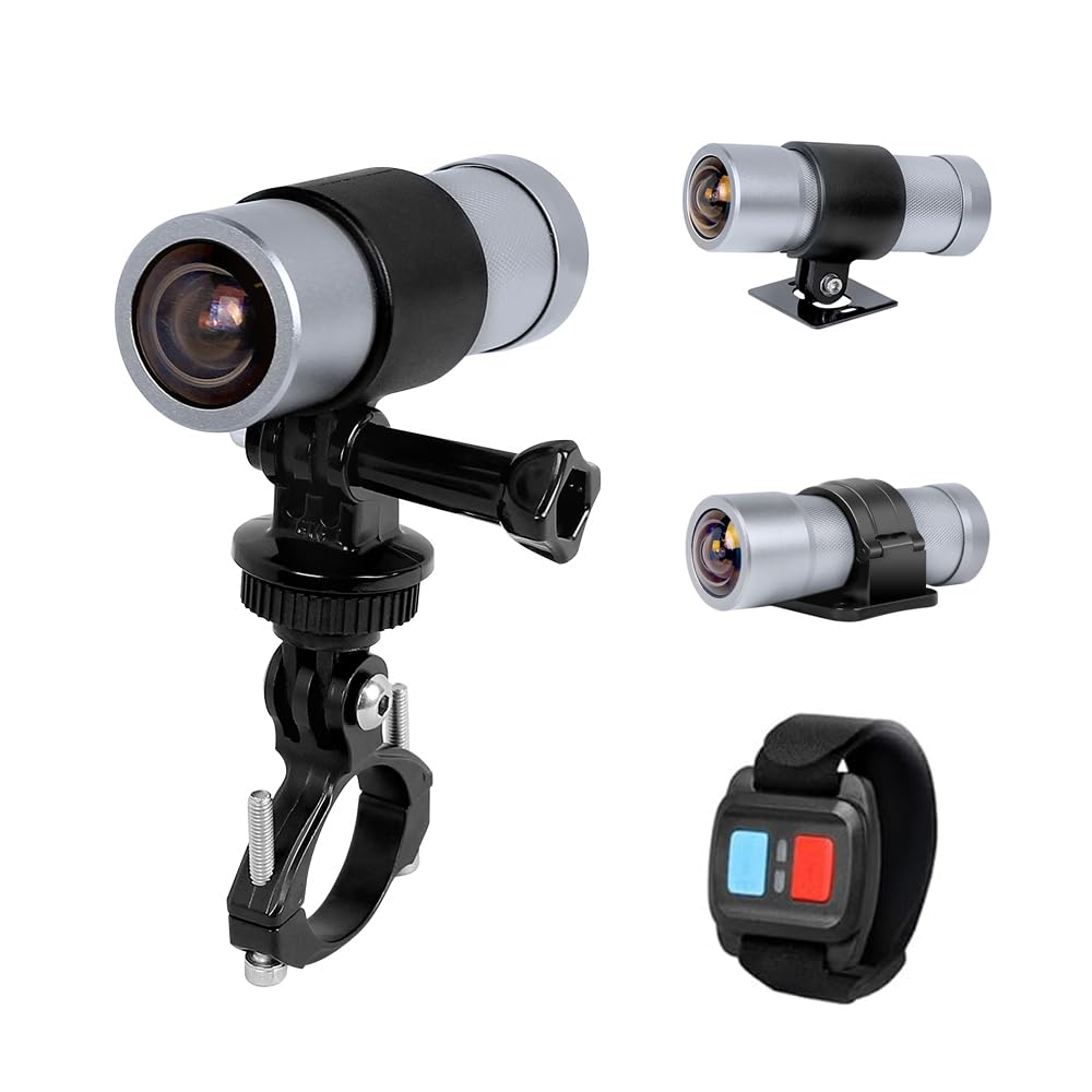 VSYSTO Helmet Camera, 170° Wide Angle HD 4K Action Camera, Waterproof Bike Dash Cam Bicycle Camera with WiFi, Night Vision, WDR, Loop Recording, G-Sensor for Cycling