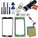 for Samsung Galaxy S5 Screen Replacement, Sunmall Front Outer Lens Glass Screen Replacement Repair Kit for Samsung Galaxy S5 SV G900 G900A G900P G900R4 G900T G900V with UV Glue UV Torch (Black)