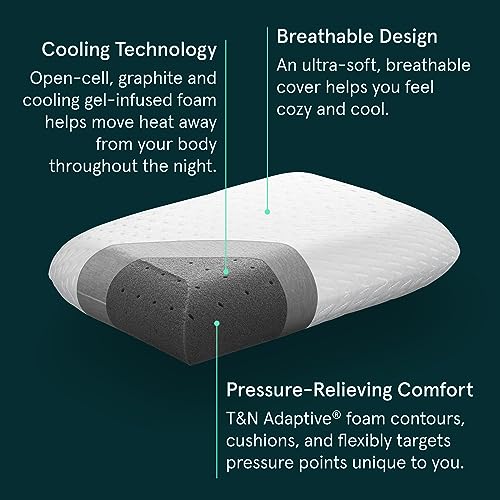 Tuft & Needle Premium Pillow, King Size with T&N Adaptive Foam, Sleeps