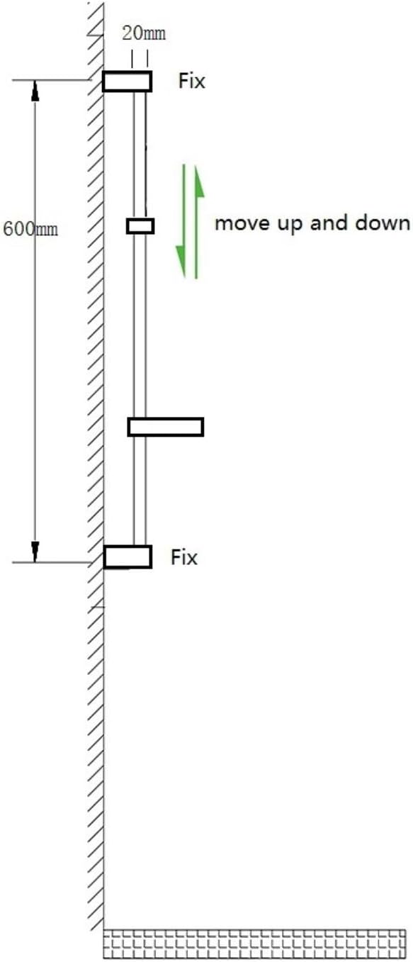 VeeBath Square Shower Riser Rail Kit - Image 3