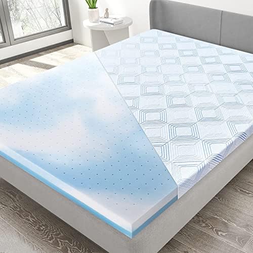 BedStory Memory Foam Mattress Topper Twin, 3 Inch Gel Swirl Bed Topper