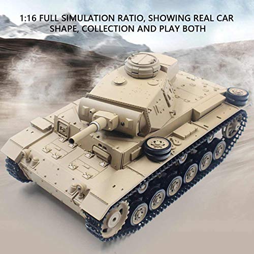 MAFANG® Rc Panzer, 1:16 Deutscher Tiger Schwerer Panzer 2.4G RC Modell Militärpanzer Mit Sound Smoke Effekt, Kann Gegen… – Bild 3