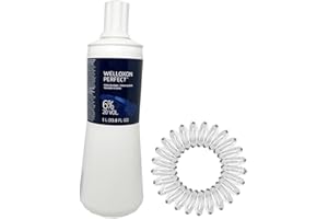 Welloxon Perfect Developer 6% / 20 Vol Koleston Perfect Hair Color Developer Creme 33.8 Fl Oz and Salon Retail Concepts Hair Tie (Bundle)