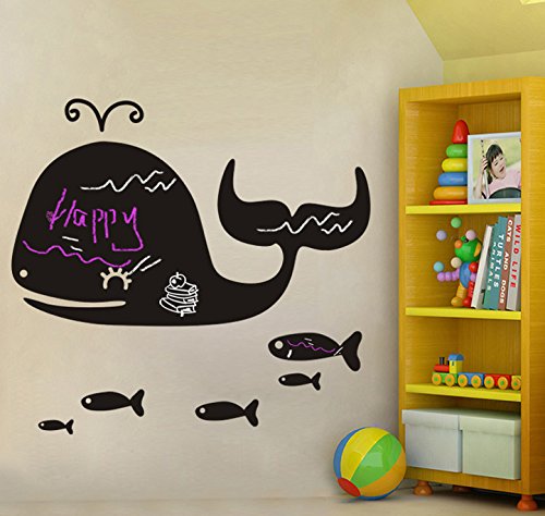 Negro-de-ballenas-Mar-escribir-Junta-Pizarra-Pared-Vinilo-Adhesivo-Papel-Home-extrable-Dormitorio-Sala-de-estar-Cocina-Lienzo-murales-DIY-Stick-Girls-Boys-Kids-Nursery-Baby-sala-de-juegos-decoracin