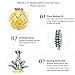 WOSTU 925 Sterling Silver Crystal Zircon Pineapple Charms for Bracelets Beads Charms Pendant Necklace