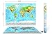Wonderful Maps Scratch Off World Map with Country Flags, US States, Australian States and Canadian Provinces On Ocean Blue Background. Deluxe Large Detailed Premium World Scratch Map Poster.