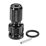Toolcool 1/2 Inch Square to 1/4 Inch Hex Female Telescopic Socket Adapter Drill Chuck Converter Impact Driver