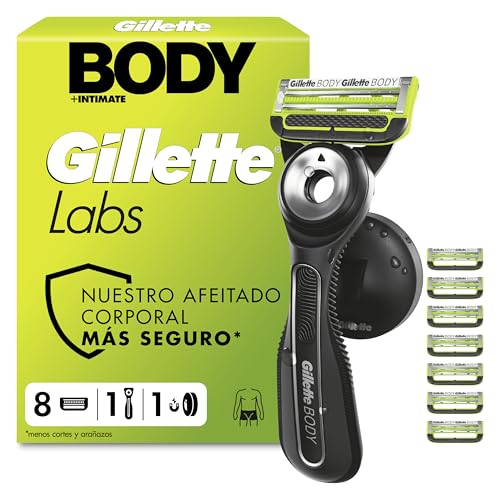 Labs Body + Intimate Maquinilla Corporal Hombre, 8 Recambios