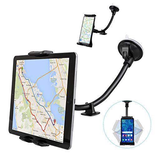 EEEKit Car Tablet Holder, Long Arm Suction Cup Mount for 412'' Tablet