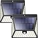 ZOOKKI 82 LED Solar Lights Outdoor, Solar Motion Sensor Lights with Wide Angle Waterproof Wall Light Wireless Solar Powered Security Lights for Garden Fence Deck Yard Garage Driveway 2 Pack