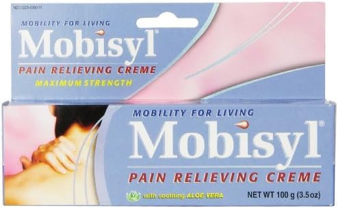 Mobisyl Pain Relieving Creme with Soothing Aloe Vera, 3.5-Ounce Tube - Buy Packs and Save (Pack of 4)
