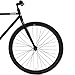 Critical Cycles Harper Coaster Fixie Style Single-Speed Commuter Bike with Foot Brake, Matte Black, 53cm, m