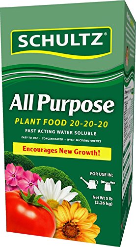 Schultz 5# all purpose water soluble plant food 20-20-2…