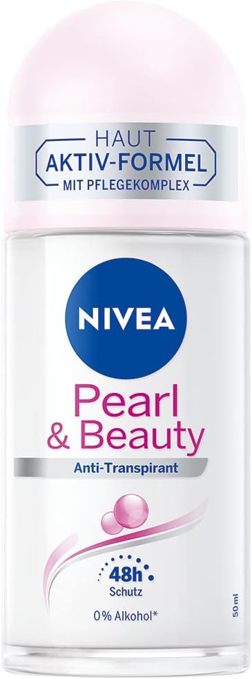 NIVEA Pure Pearl Beauty Roll-On Deodorant 50 ml Antiperspirant