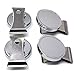 CMS Magnetics - (4-Pack Clips Silver) Super Strong Colorful Ceramic Magnets for Dry Erase Whiteboards, Bulletins, Refrigerator, Office, Kitchen, School, Classroom