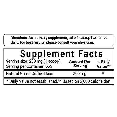 Pure Green Coffee Bean Extract, 4 Ounce, Filler Free, Green Coffee Bean