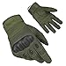 FREETOO Tactical Gloves Military Rubber Hard Knuckle Outdoor Gloves for Men Full Finger Gloves Army Green (XXL)