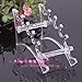 HuntGold 6 Rooms Transparent Plastic Eyebrow Pencil Pen Display Stand Rack Frame Holder