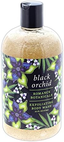 Greenwich Bay 16 Ounce Romance Botanicals Exfoliating Body Wash - Black Orchid