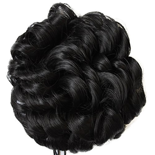 Prettyshop bun up do hair piece hair ribbon ponytail extensions d…