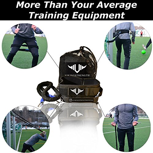 Vikingstrength-360-Resistance-Running-Training-Bungee-Band-Waist-Workout-Guide-Speed-Fitness-Agility-Speed-Strength--Gym-Equipment-for-Football-Basketball-Crossfit-Solo-or-Partner