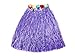 ASIBT 10pc/lot Hawaiian Adult Luau Flowered Grass Skirt, 23 inch Long Hula Skirt