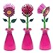 Flower Kitchen Sun Cleaning Brush Pan Pot Brush 1Pcs Multi Bathroom Plastic Brush Cleaning Tool Random Color