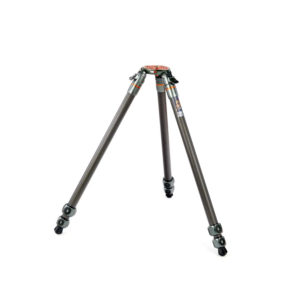 3 Legged Thing Legends Tommy Carbon Fibre Tripod - 3 Section Adjustable Camera Tripod with Three Detachable Legs, Flat Plate and Bowl Mount for Heavier Kit (TOMMY)