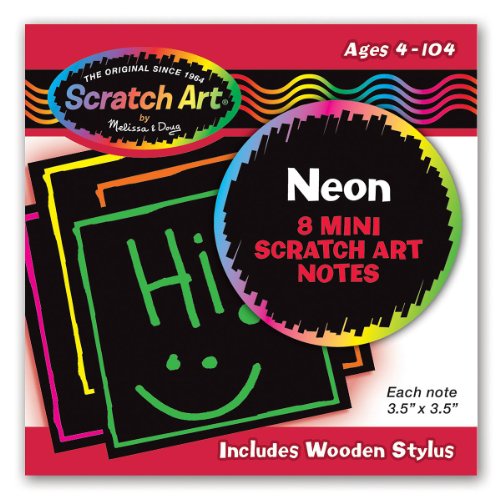 Melissa & Doug Neon Mini Scratch Notes, 1 EA