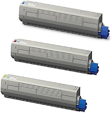WOC: OKI-Okidata 44844509 / 44844510 / 44844511 (C831) Compatible Replacement Toner Cartridges 3-Pack (Cyan + Magenta + Yellow)
