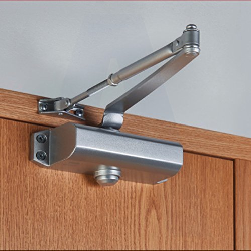 1Pcs Automatic Heavy Duty Aluminum Commercial Door Closer - Adjustable Control, Up to 45 kg, Fire Rated