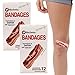 BioSwiss 24pc Bacon Bandages Strips Self-Adhesive Funny First Aid, Novelty Gag Gift for Kids Adults