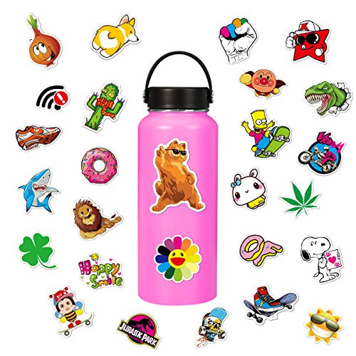 Sticker 200 Pcs Vinyl Waterproof Stickers Laptop Luggage Stickers Skateboard Guitar Travel Case Graffiti Sticker Door Car Motorcycle Bicycle Stickers Teens Girls Boys (200 pcs)