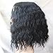 QDBowin Queen Hair Black Short Natural Wave Wig BOb Wig Attractive Women Wavy Wig (NW1B)