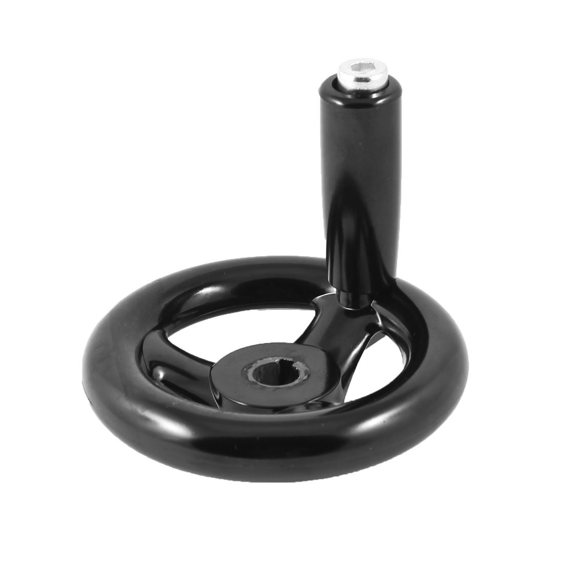 Sourcingmap Woodworker 3.9" Dia Table Belt Drive Saw Tilt Handwheel Black