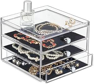 mDesign organizador de gafas con 3 cajones - Caja ...