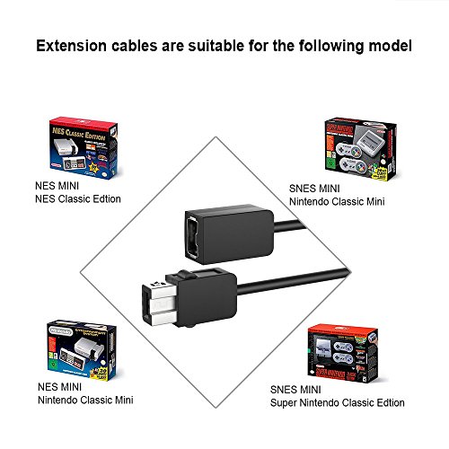 image for Super NES Classic Controller Extension Cable 3M/10 ft (2-Pack), Smatre
