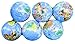 4 Inch Foam Stress Earth Globe Balls Lot of 6 Pieces (Great for classrooms!)