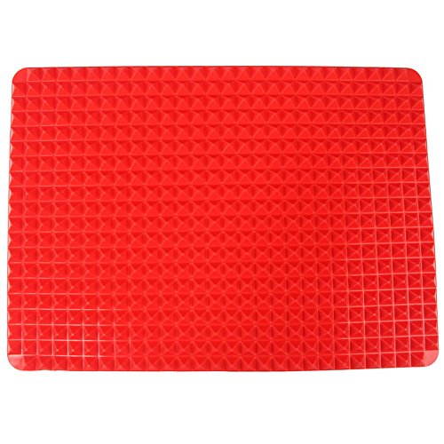 Click Here to See More Images Petrista Pan Non Stick Fat Reducing Silicone Baking Mat Oven Baking Tray Sheet Mats Kitchen Pads