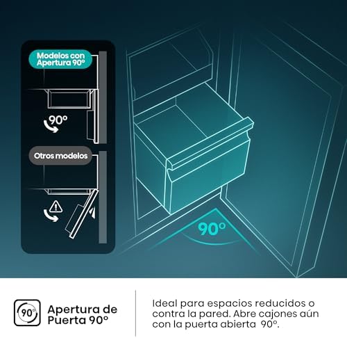 FT3K310SAIE1 - Congelador Una Puerta Total No Frost Kitchen Fit, 312L, 186cm, Ventilación Inferior, Apertura de Puerta 90º, Metal-Tech Cooling, Tirador de Apertura Fácil, WiFi, Inox