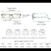 2 Pair Computer Glasses - Anti-blue glasses - Blue Light Blocking Reading Glasses for Women (2 Pack Blue, 2.00)