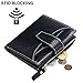 FT FUNTOR Small Wallet for Women Genuine Leather Bifold Compact RFID Blocking Small Womens Wallet with ID Window