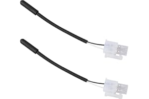 DZBQ 2 Pack 2188820 WP2188820 Fridge Thermistor Compatible with Whirlpool, Kenmore, KitchenAid, Thermador, Jenn-Air, Dacor, and Maytag Refrigerator, Replacement Part for Whirlpool Refrigerator Thermistor