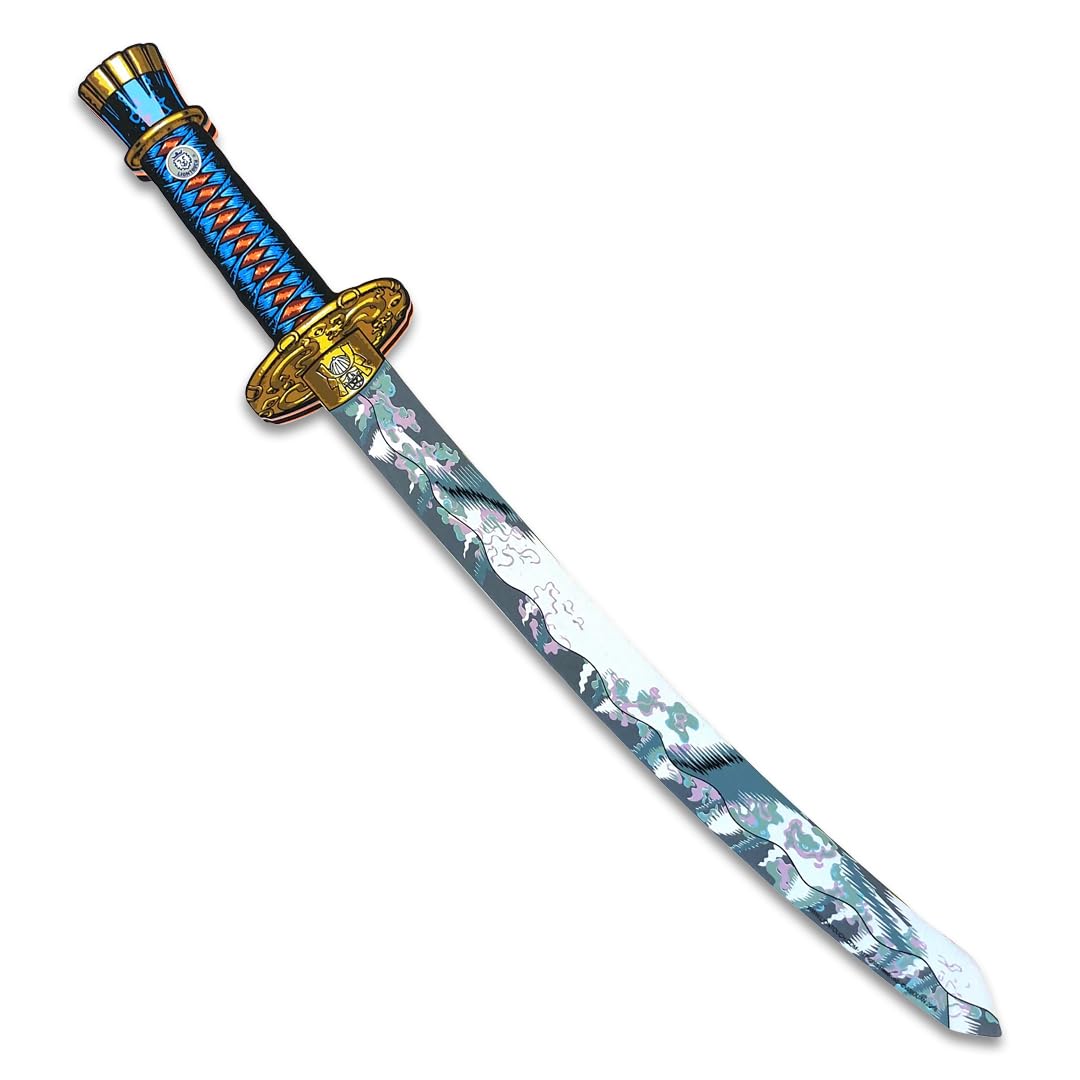 Liontouch - Samurai Sword, Katana - Age 3-8 Years | Foam Toy for Children’s Pretend Play In Japanese Design | Safe Weapons and Battle Accessory for Toddler Boys for Dressing Up & Costumes